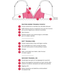 Danse des Sens Soutien-gorge Triangle souple post opératoire