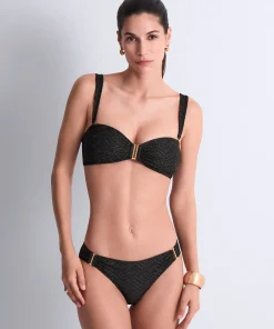 Golden Horizon Haut de maillot de bain Bandeau coques amovibles