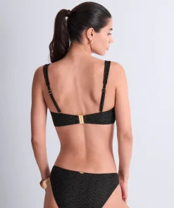 Golden Horizon Haut de maillot de bain Bandeau coques amovibles