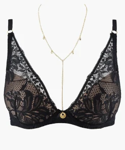 Gold Pleasure Soutien-gorge Plunge foulard