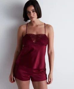 Midnight Whisper Top à fines bretelles