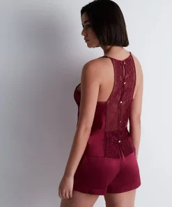Midnight Whisper Top à fines bretelles