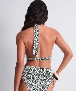 Tropical Splash Bas de maillot de bain taille haute